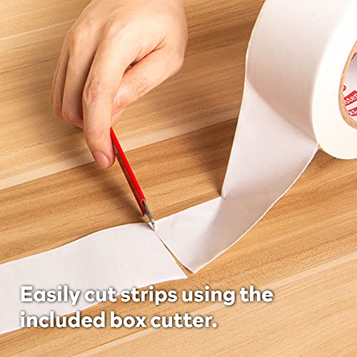 Double Sided Carpet Tape 2 Inch x 30 Yards Residue-Free L9016