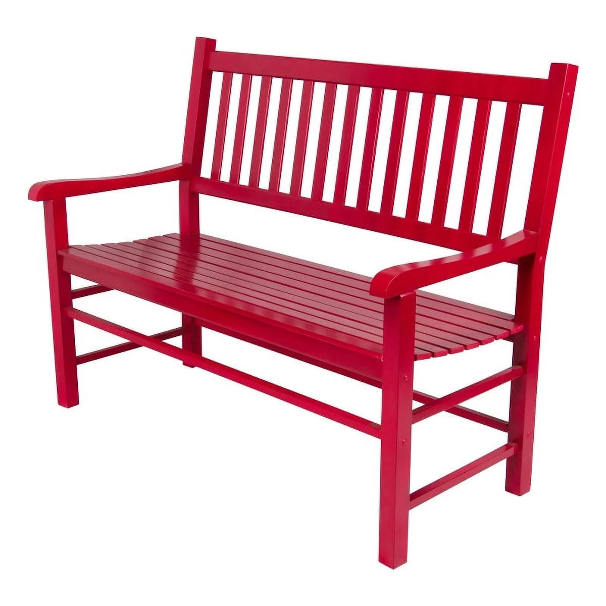 Red Hardwood Patio Bench I1255