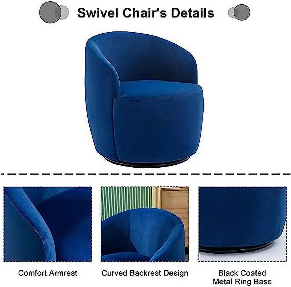 Green Teddy Upholstered Swivel Barrel Chair U43442