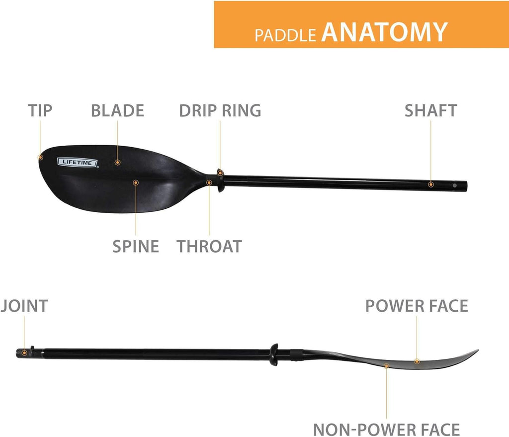 Black 86.6 inches Kayak Paddle K40364
