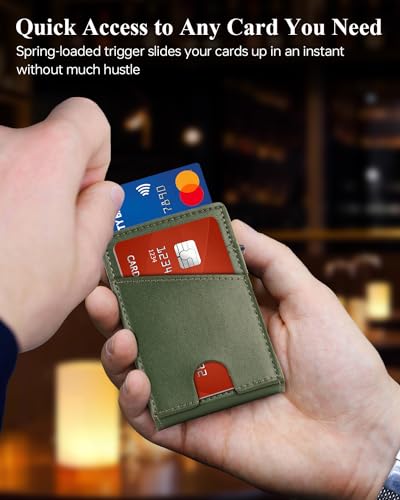 Slim Wallet Pop Up Card Holder with RFID Blocking M268721