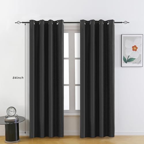 Blackout Curtains 84 inch Long 2 Panel Sets L731030