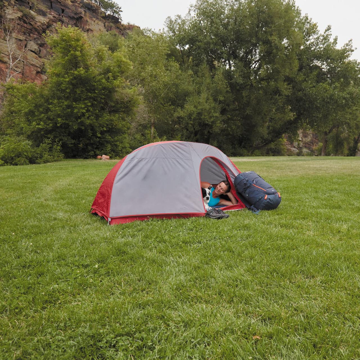 1-Person Backpacking Tent with Large Door I10774
