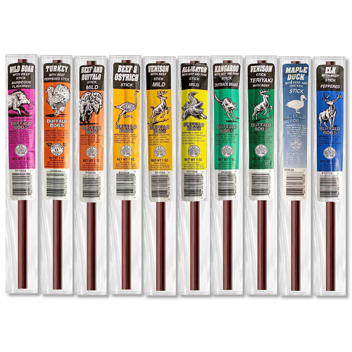 10 Piece Game Jerky Sticks Variety Pack O701392