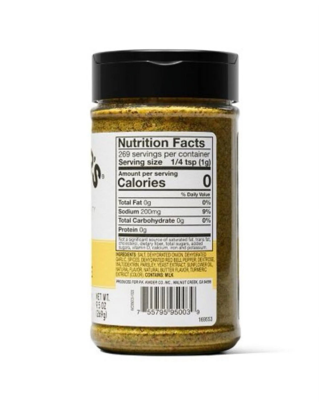Organic Buttery Steakhouse Rub Seasoning 10.4 oz L3807