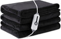 72" x 84" Full Size Dark Grey Flannel Heated Blanket R305