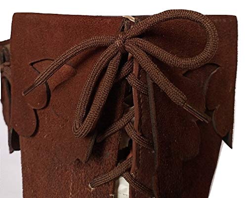 Medieval Brown Leather Knee High Boots A21884