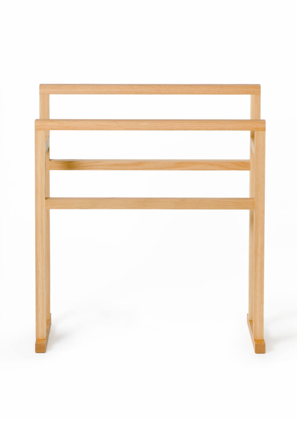 Oak Standing Towel Holder T40047