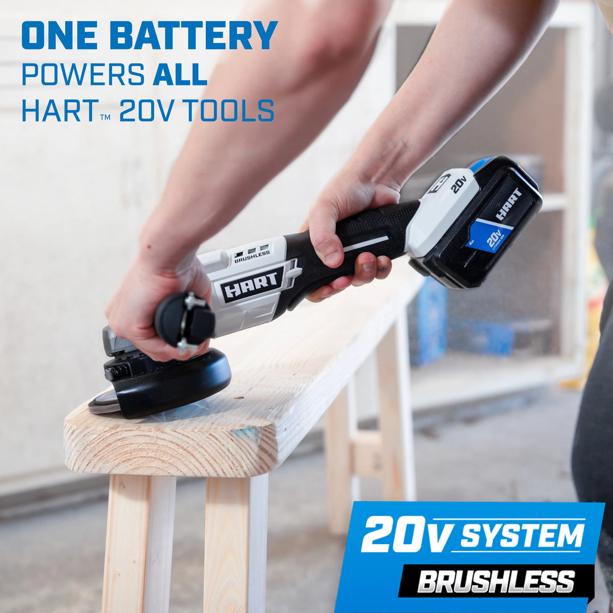 20-Volt Brushless 4-1/2-inch Angle Grinder/Cutoff Tool V174851