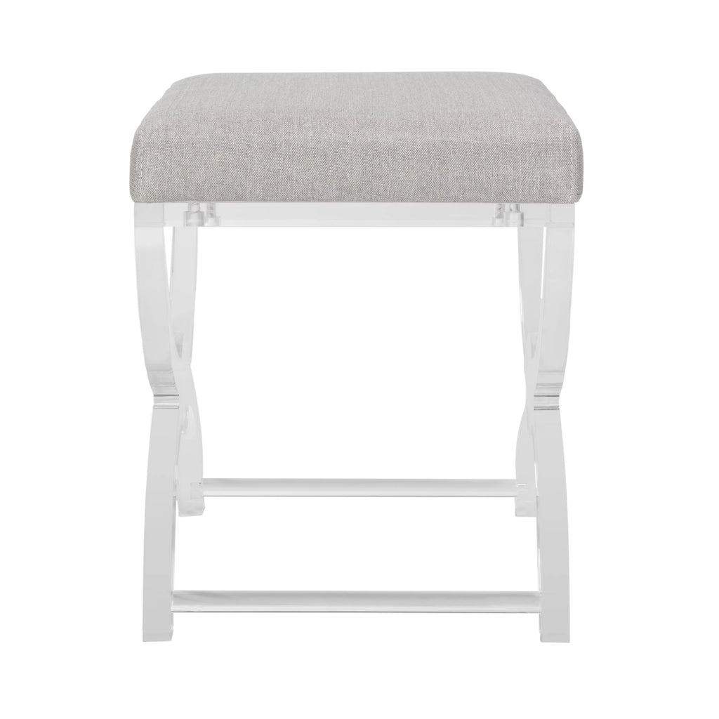 Upholstered Acrylic Ottoman H839034