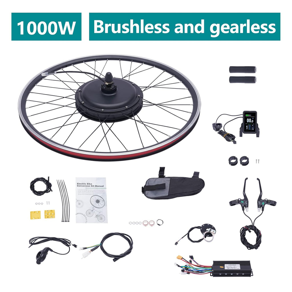 48V 1000W Electric Bicycle Front Hub Motor Conversion Kit S234915