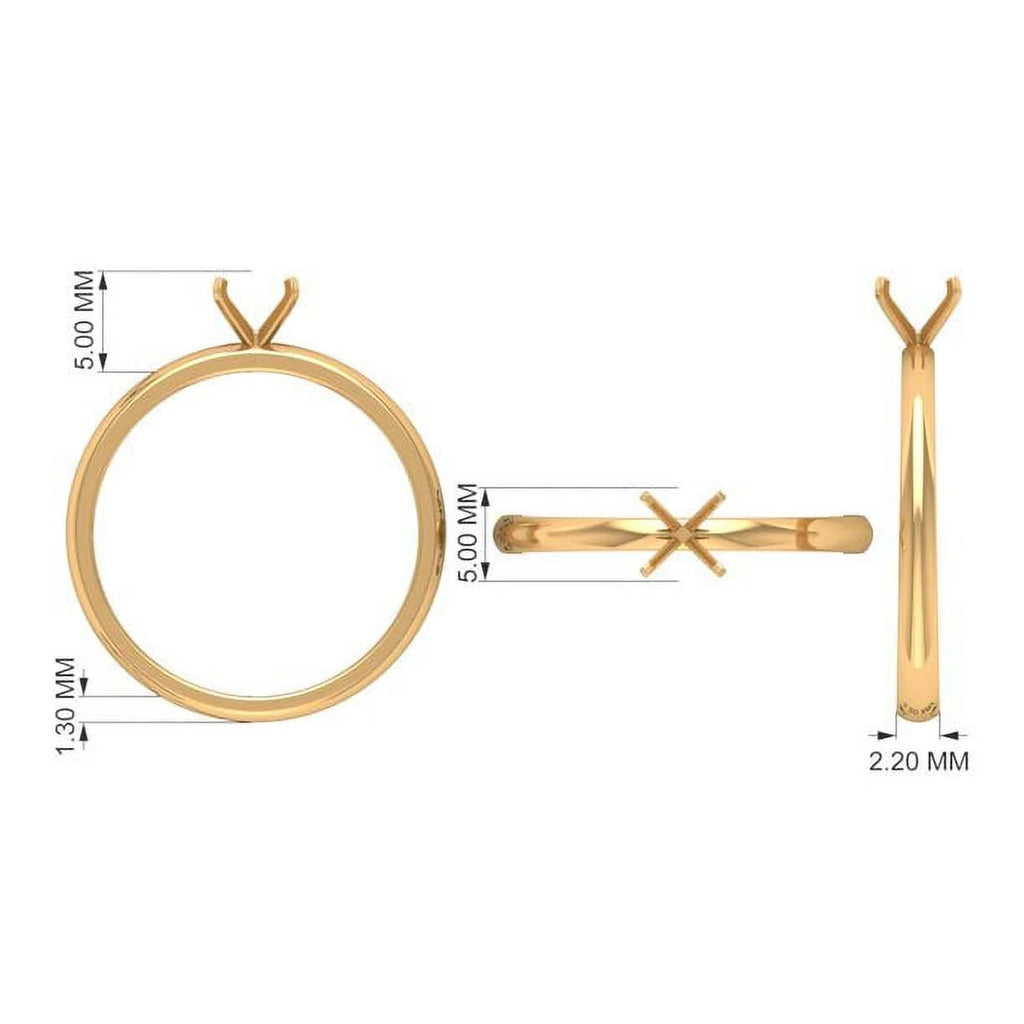 14K Yellow Gold Solitaire Ring Z82494