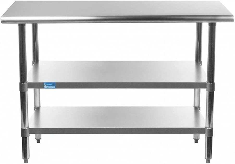 Stainless Steel Table with 2 Shelves Q98578