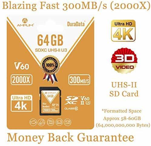 64GB SDHC UHS-II U3 V90 Memory Card H99047