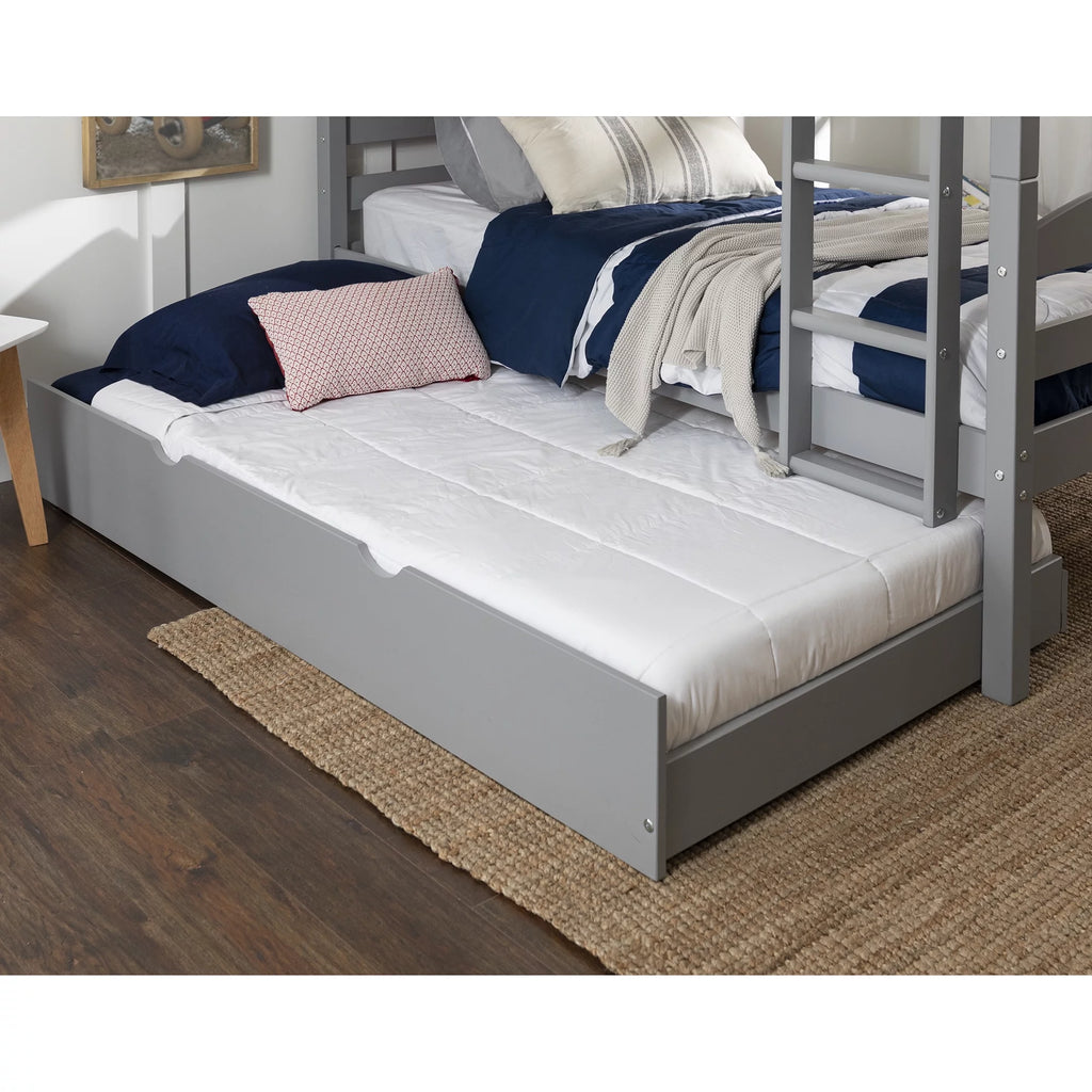 Solid Wood Twin Trundle Bed B717