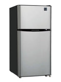 4.7 Cu ft Two Door Mini Fridge with Freezer, VCM Stainless Steel R776