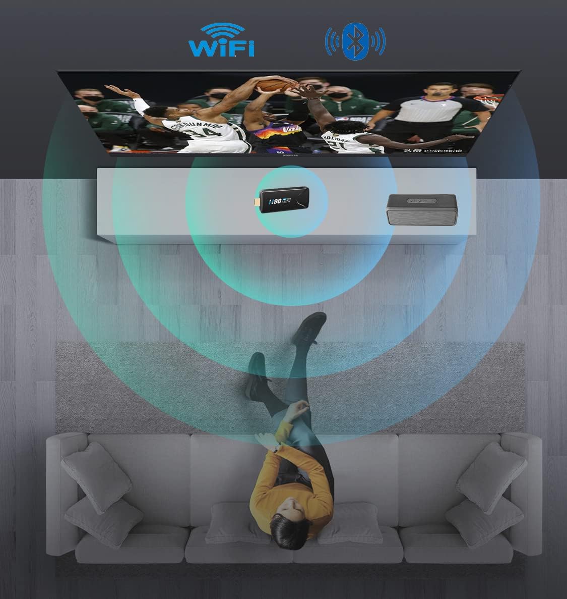 IPTV Box 4K Channels Bluetooth WiFi 2GB RAM 16GB ROM P4916
