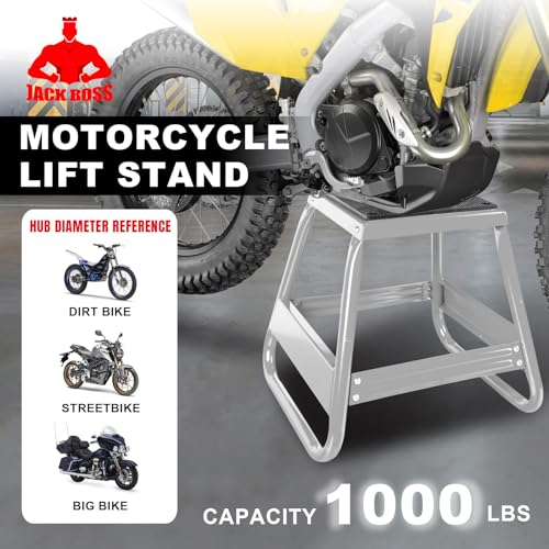 Motorcycle Stand Lift Dirt Bike Stand, Universal Panel Dirtbike Stand Jack Fit for Yamaha Honda Kawasaki, 1000LBS Capacity Removable Maintenance Motocross Stand Red

Motorcycle Dirt Bike Stand 1000LBS Capacity Red B9163