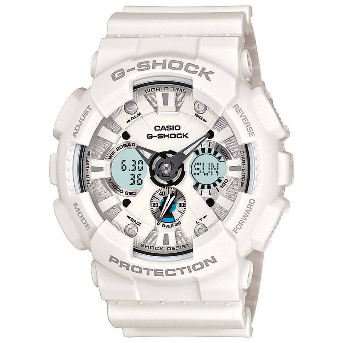 White Analog Digital Anti-magnetic G-Shock Watch B703