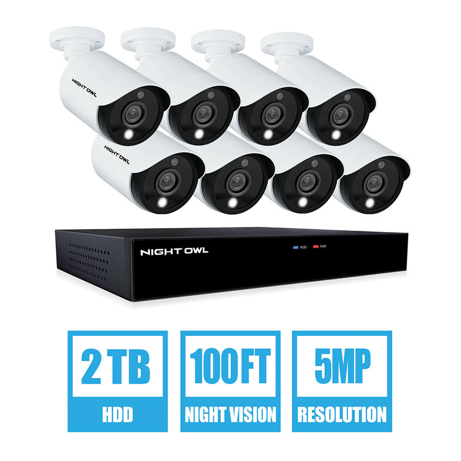 Plug-In Outdoor Security Camera 8-Pack Z799