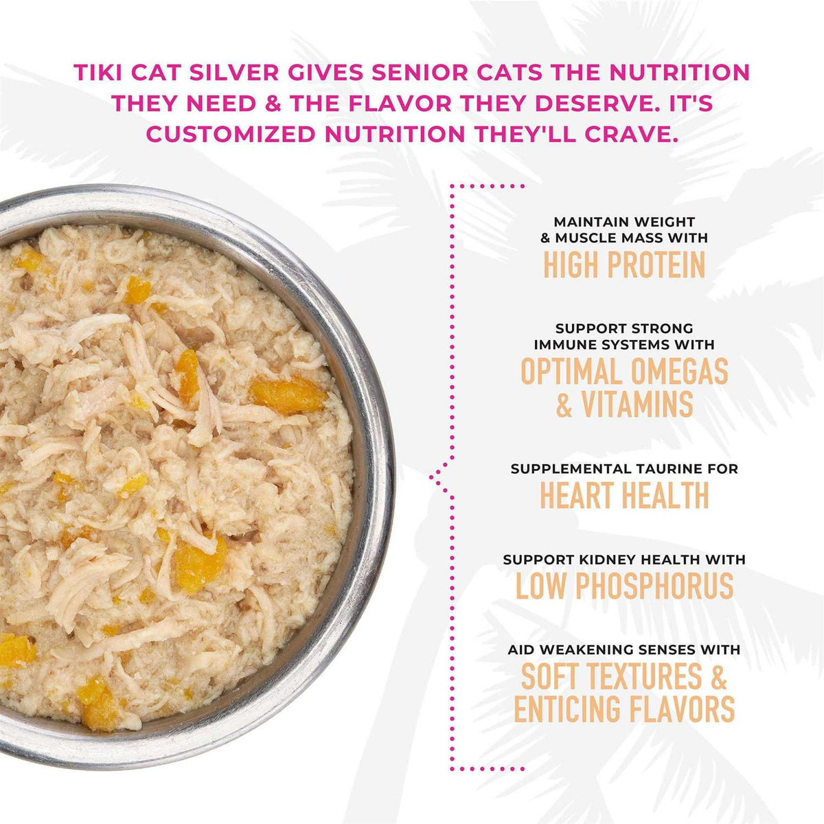Tiki Cat Silver Chicken Seniors Wet Cat Food G899