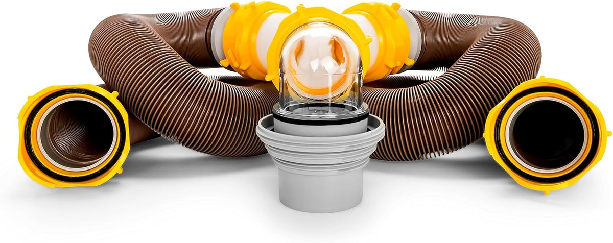 20' Sewer Hose Kit with Swivel Fittings and Wye Connector T6044