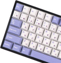 Purple White PBT Keycap Set for Mechanical Keyboards, 135 Key, Cherry Profile E304