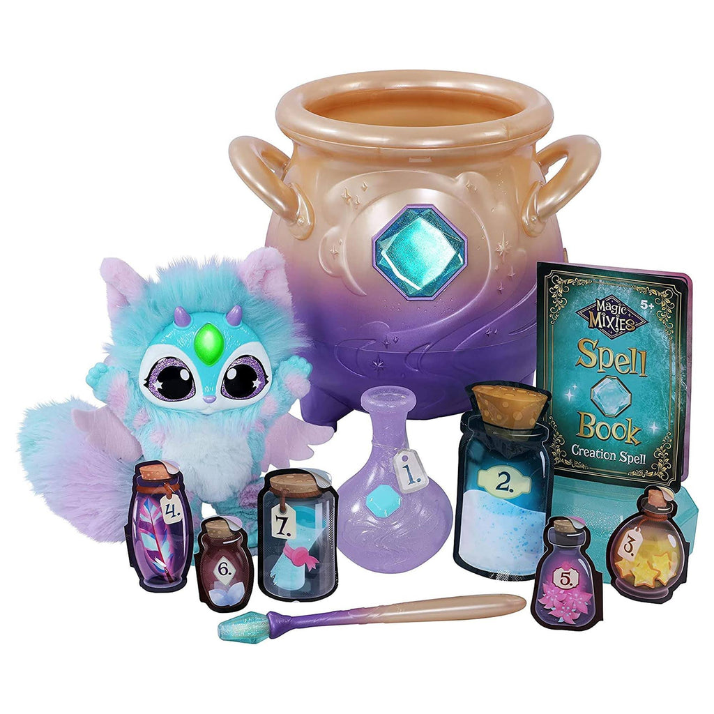 Blue Interactive Plush Toy Magical Misting Cauldron E65555