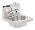 Stainless Steel Wall Mount Kitchen Sink with Strainer and Faucet Y684745