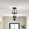 3-Light Semi Flush Mount R55496