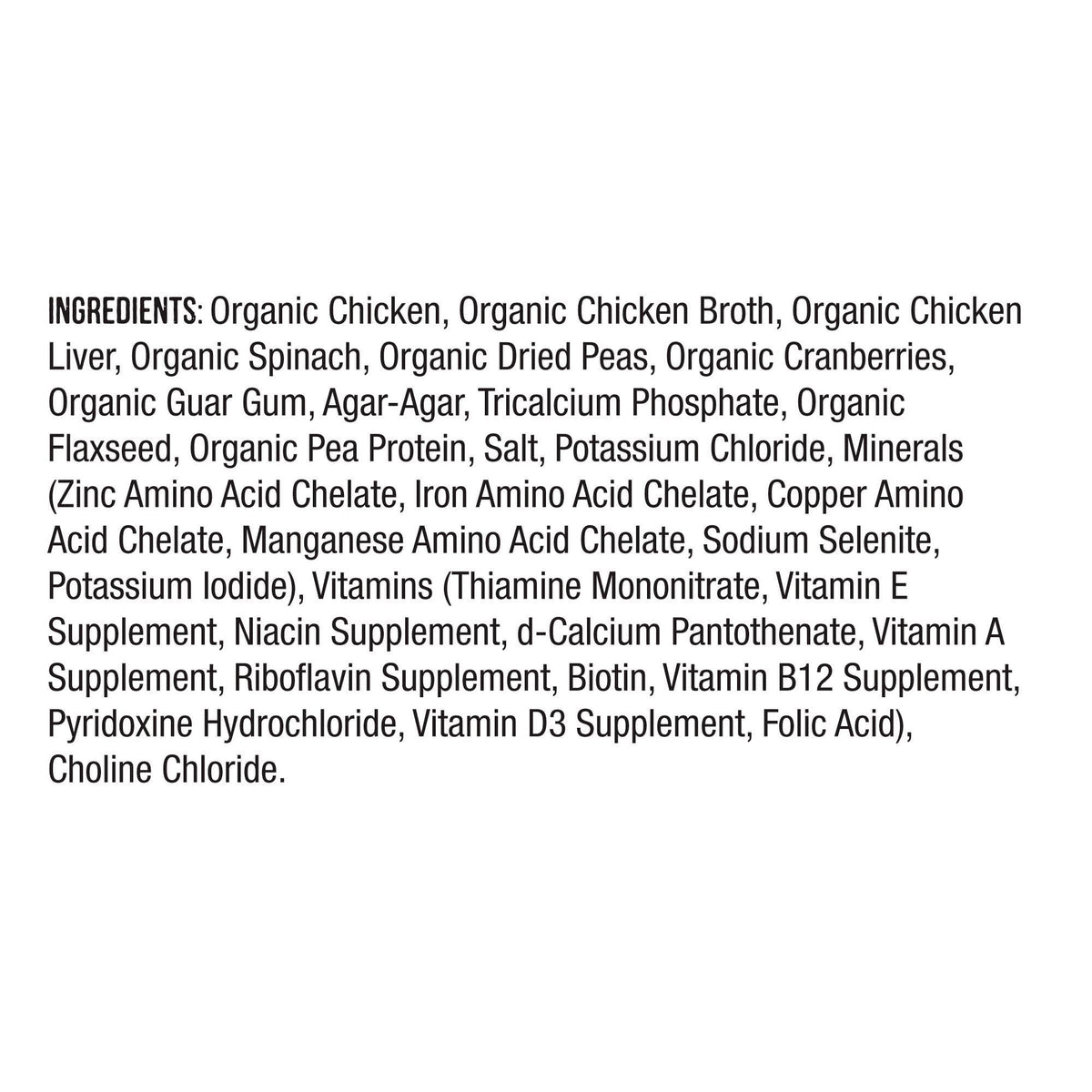 Grain Free Organic Chicken Wet Dog Food X694180