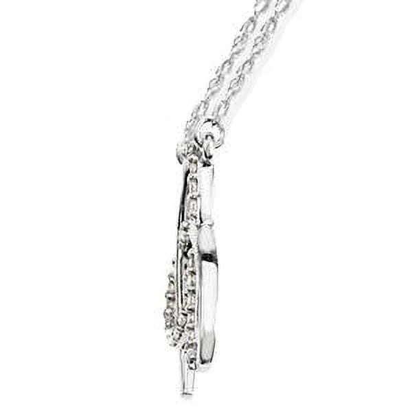 1/4ct Diamond "Y" Initial Pendant 18" Necklace 14K White Gold L269892