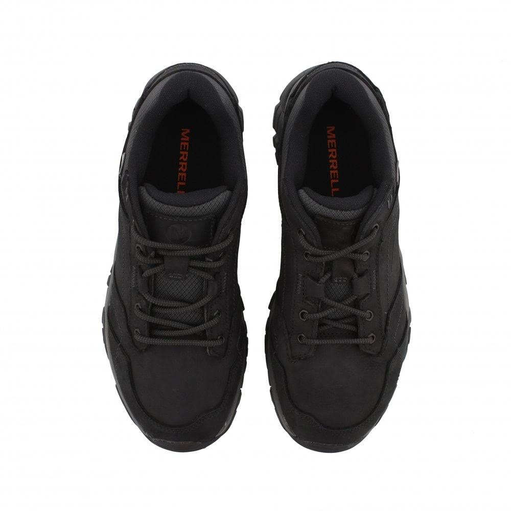 Waterproof Black Lace Shoes J416