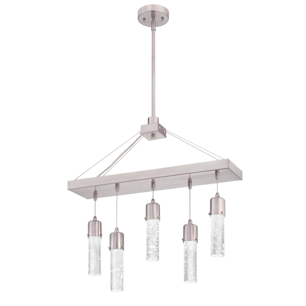 Brushed Nickel 5-Light LED Chandelier U21226