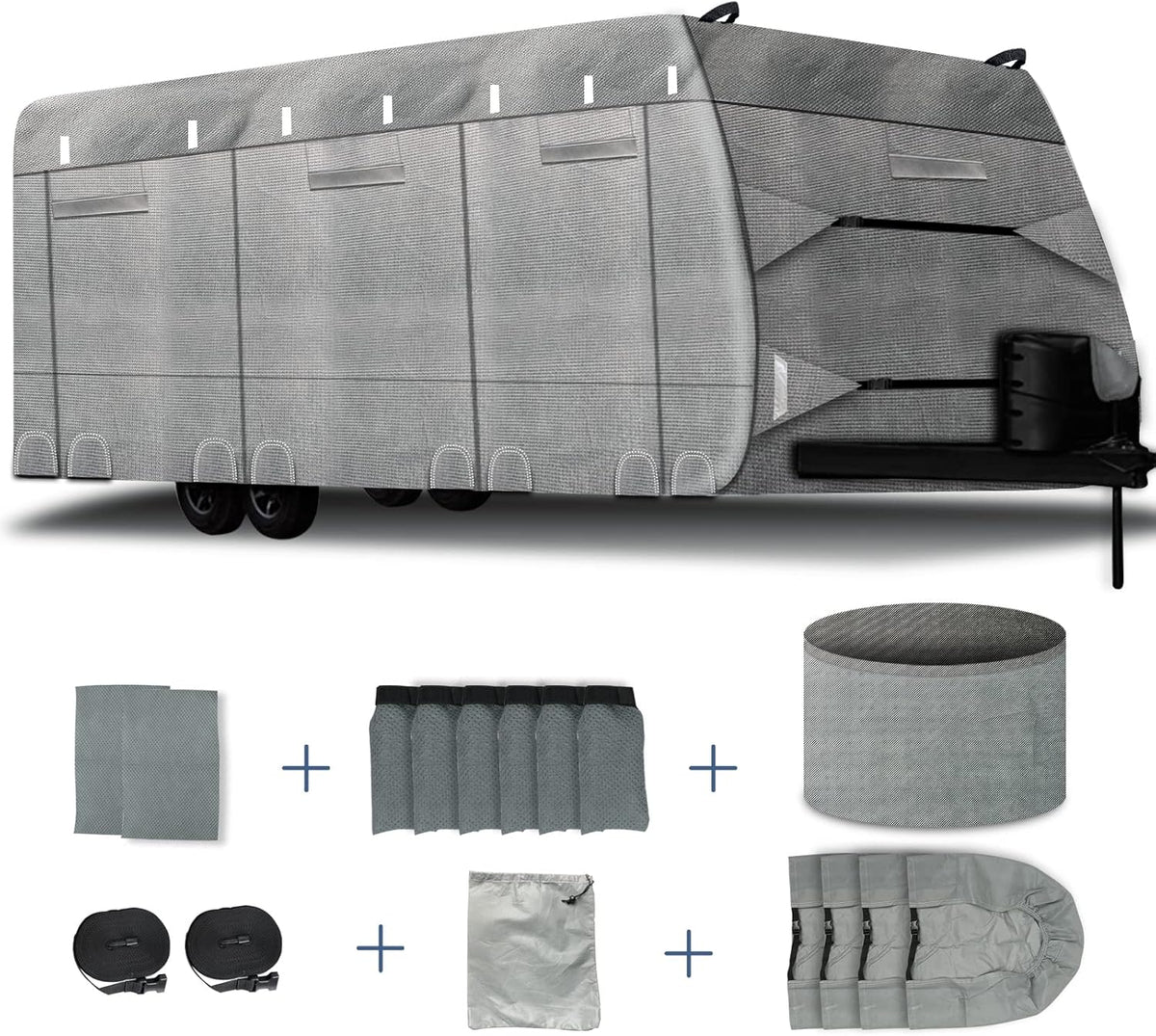 6 Layers Windproof Anti-Scratch UV Resistant RV Cover T803