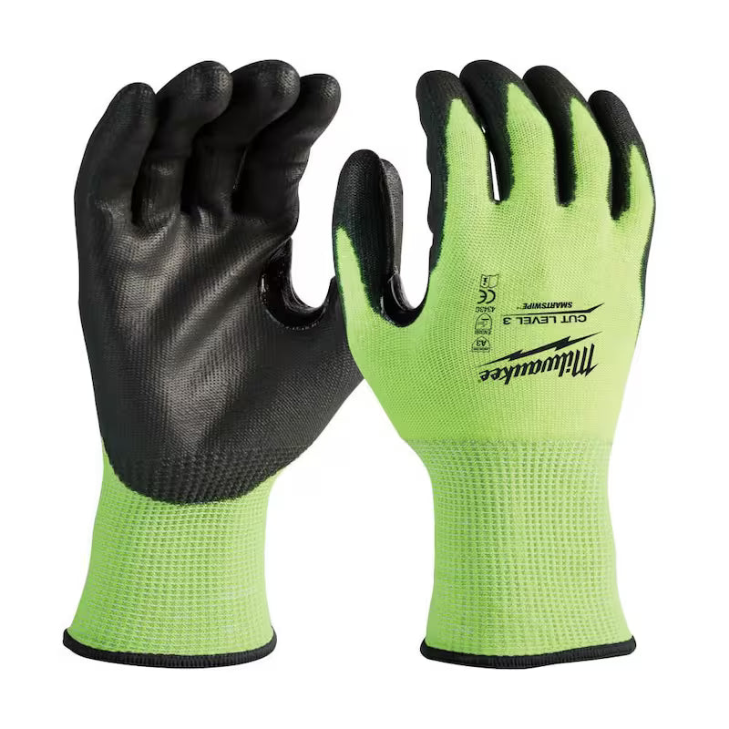X-Large Level 3 Cut Resistant Polyurethane Dipped Work Gloves F54614