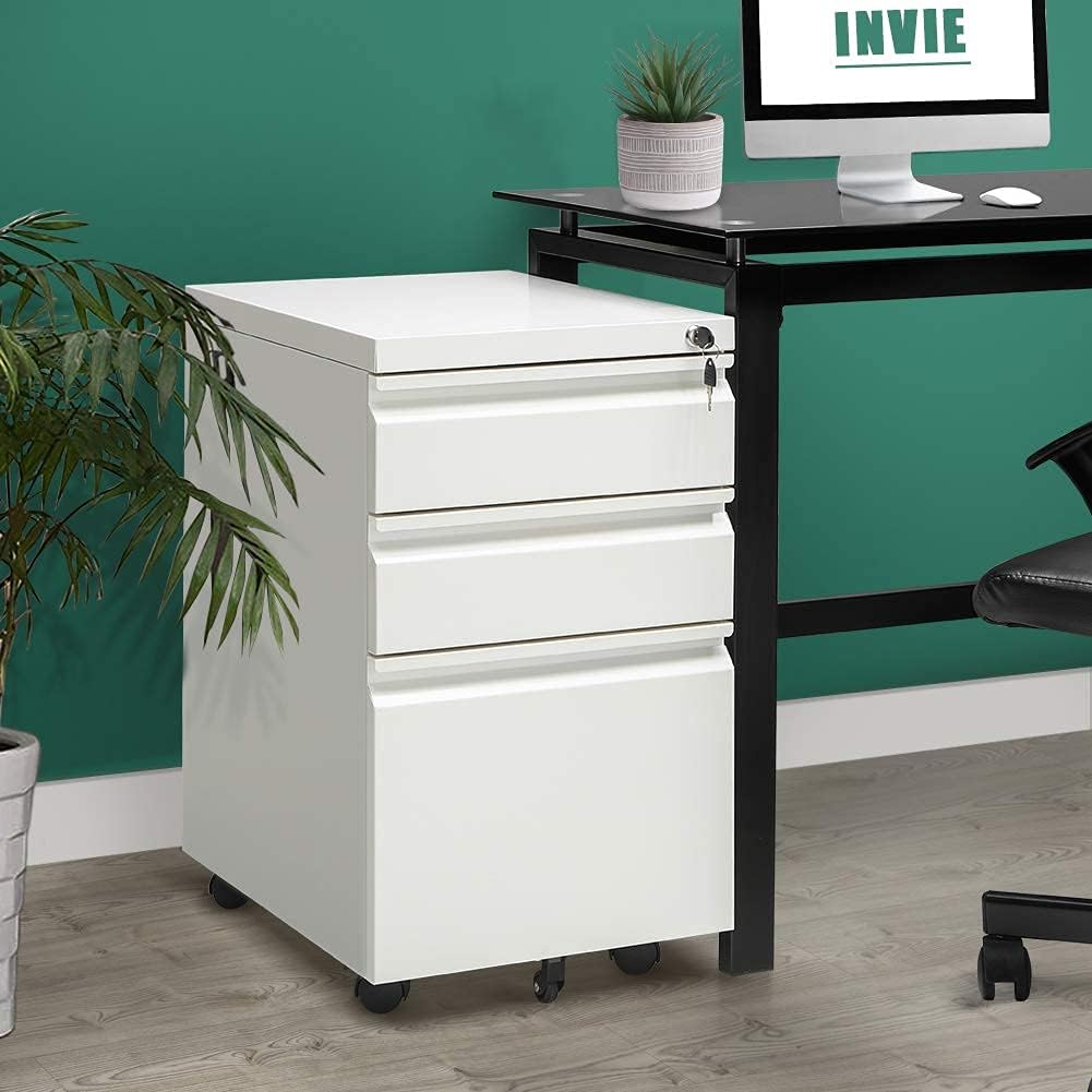 3 Drawer Metal Vertical File Cabinet with Lock F348915
