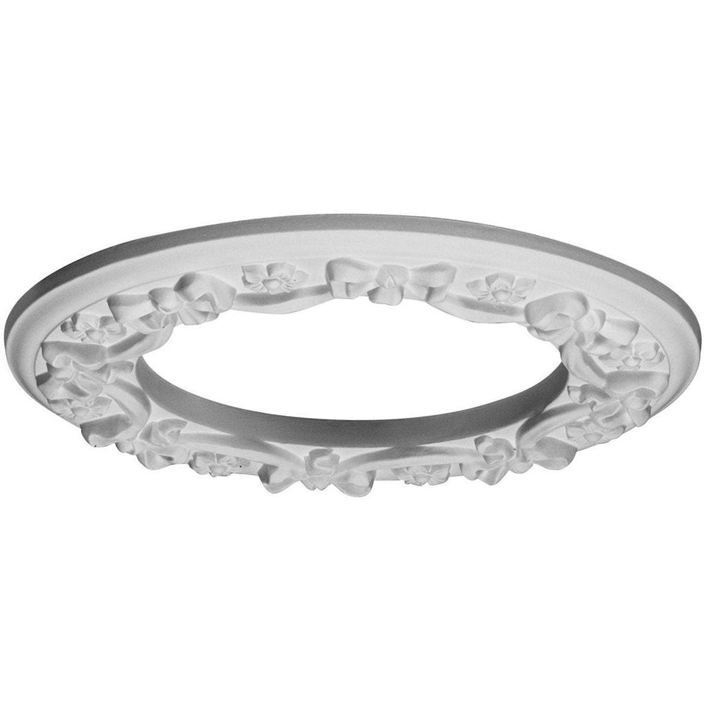 Ribbon with Bow Ceiling Medallion Hand-Painted Rust C5871