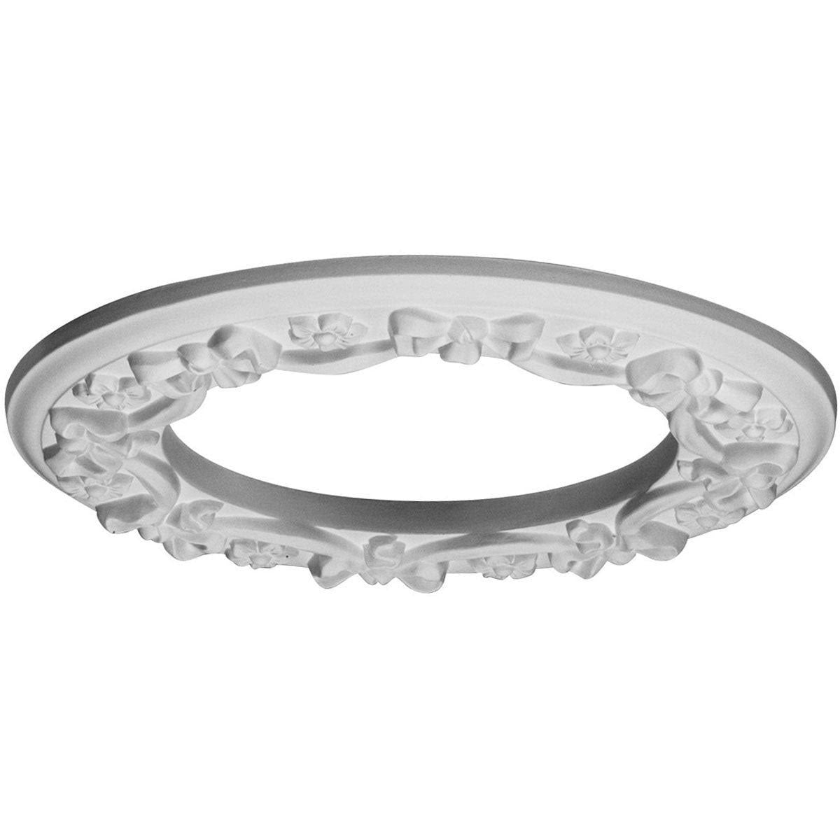 Ribbon with Bow Ceiling Medallion Hand-Painted Rust C5871