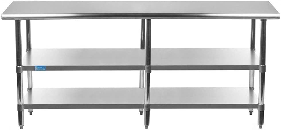 Stainless Steel Table with 2 Shelves Q98578