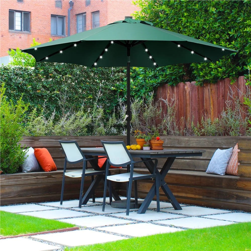 7.5ft Patio Umbrella with LED Lights F428