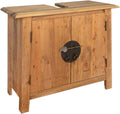 Solid Recycled Pinewood Bathroom Vanity Cabinet Y785463