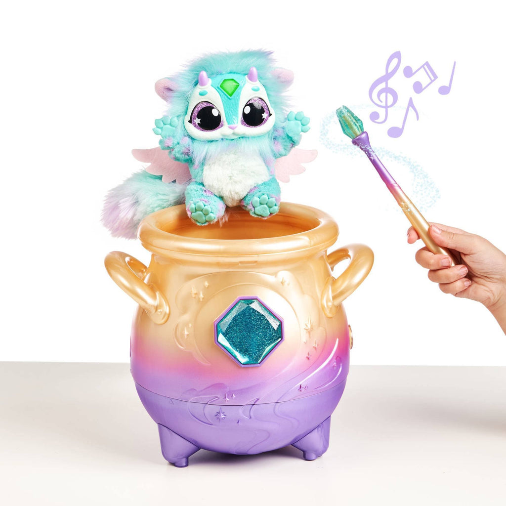 Blue Interactive Plush Toy Magical Misting Cauldron E65555