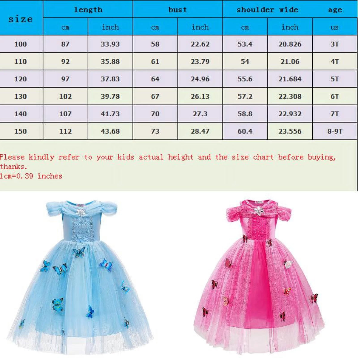 Girls Princess Costume Dress R2573