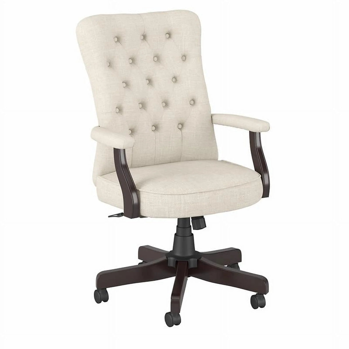 High Back Fabric Office Chair with Arms in Cream M173790