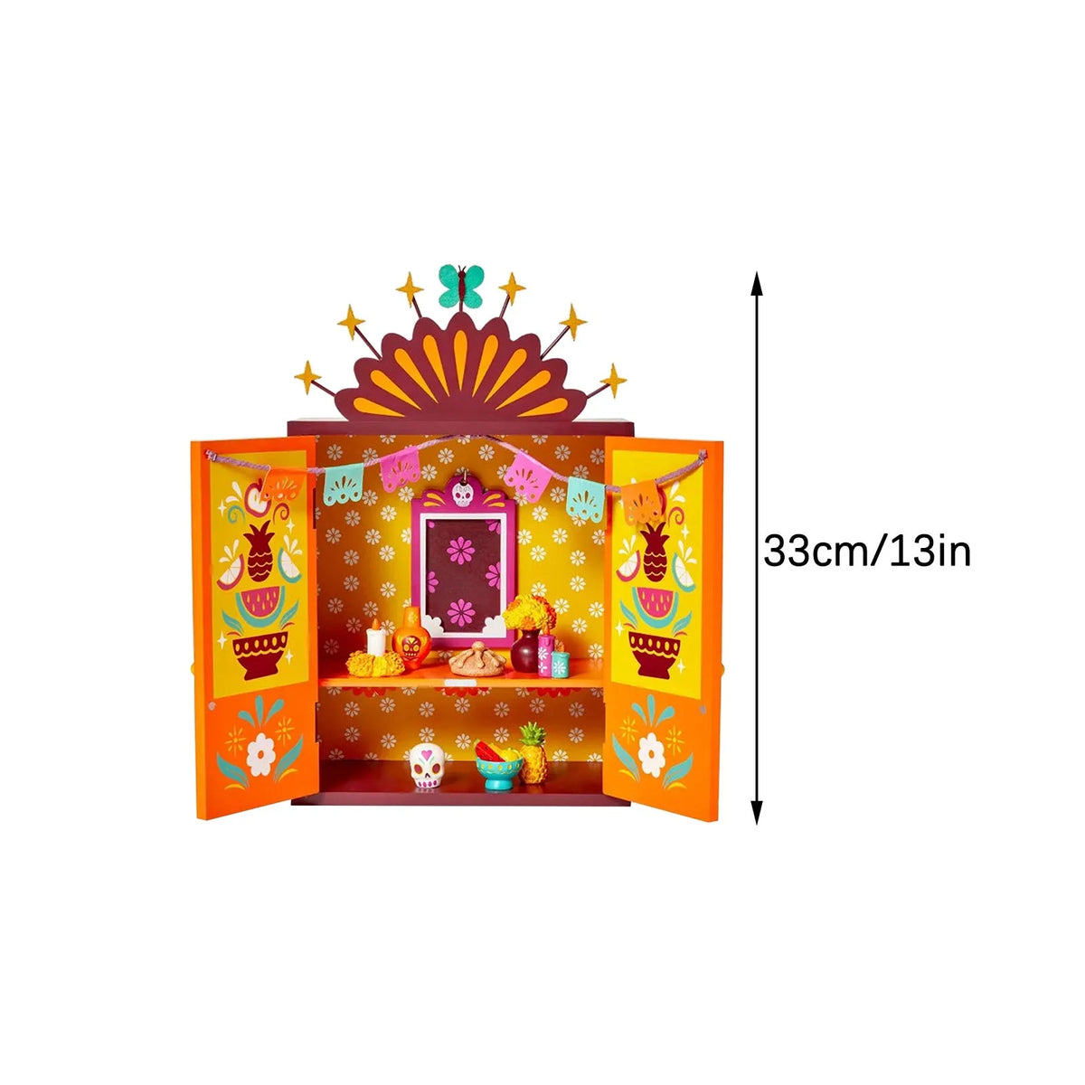 Wooden Multicolor Day of The Dead Box Set L263
