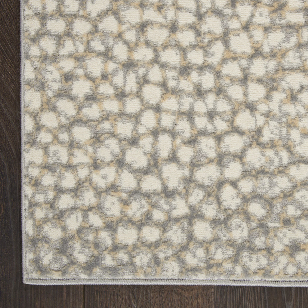Modern Abstract Ivory/Beige/Grey 8' x 10' Area Rug M6894