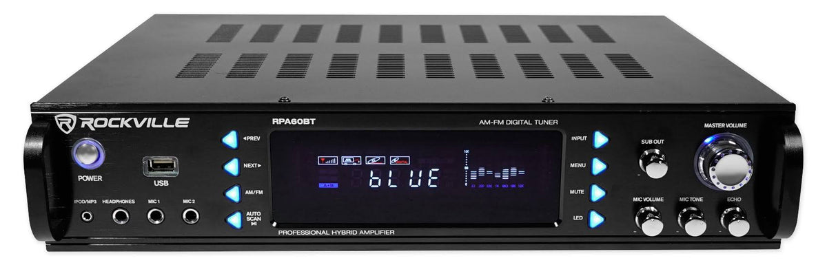 12 3-Way 1000W PA Speakers with Bluetooth Amplifier N719