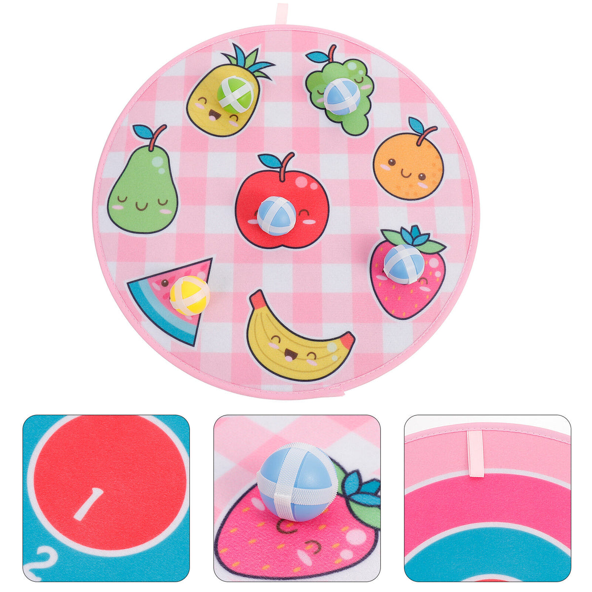 Fruit Pattern Dart Board Toy Set X514607