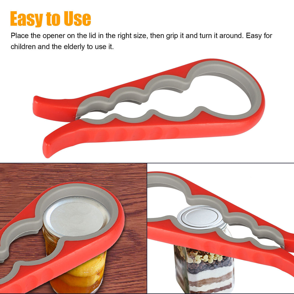 4 in 1 Bottle Jar Can Opener Twist Off Remover Tool M401232